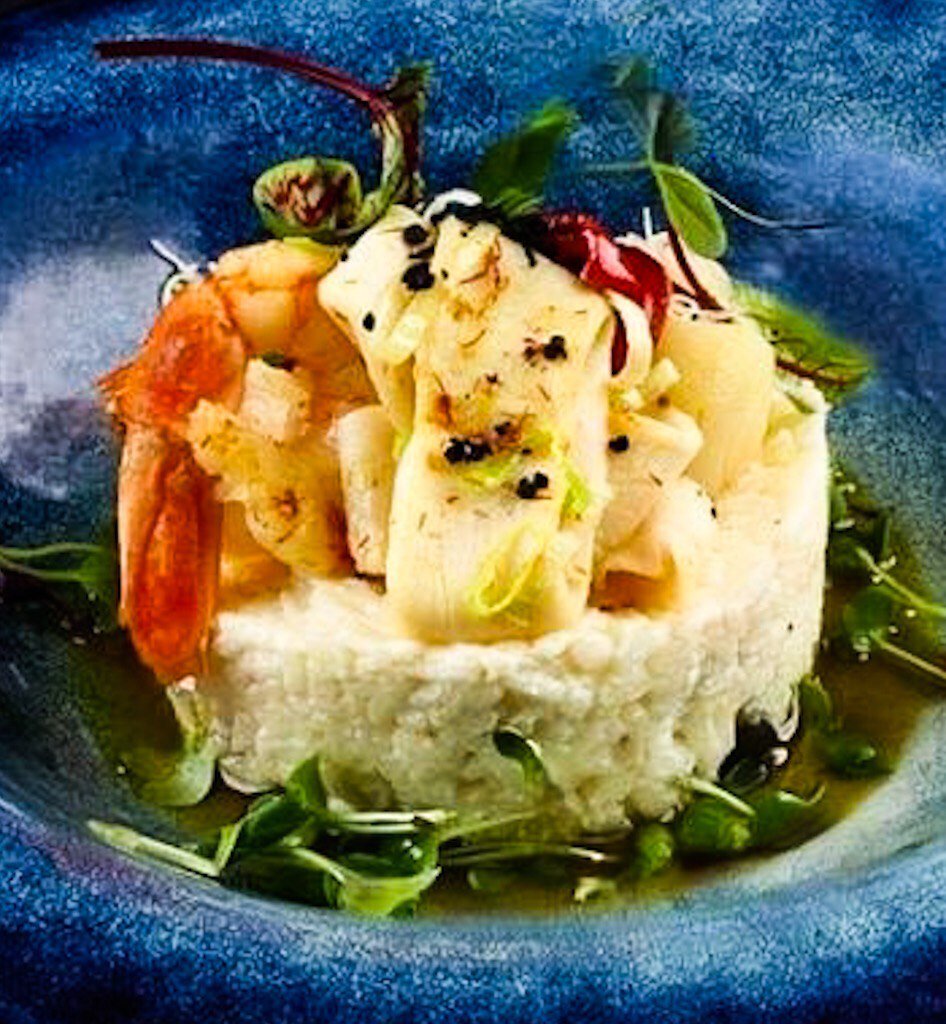 Уровень: средне. Время: 30 минут. На фото: ризотто с морепродуктами.