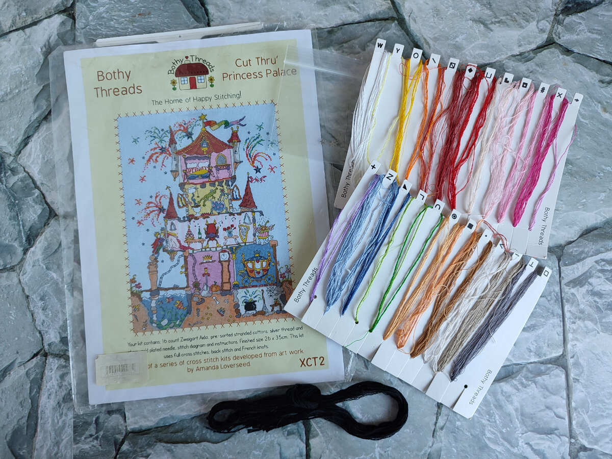 Набор для вышивания дворец принцессы от Bothy Threads