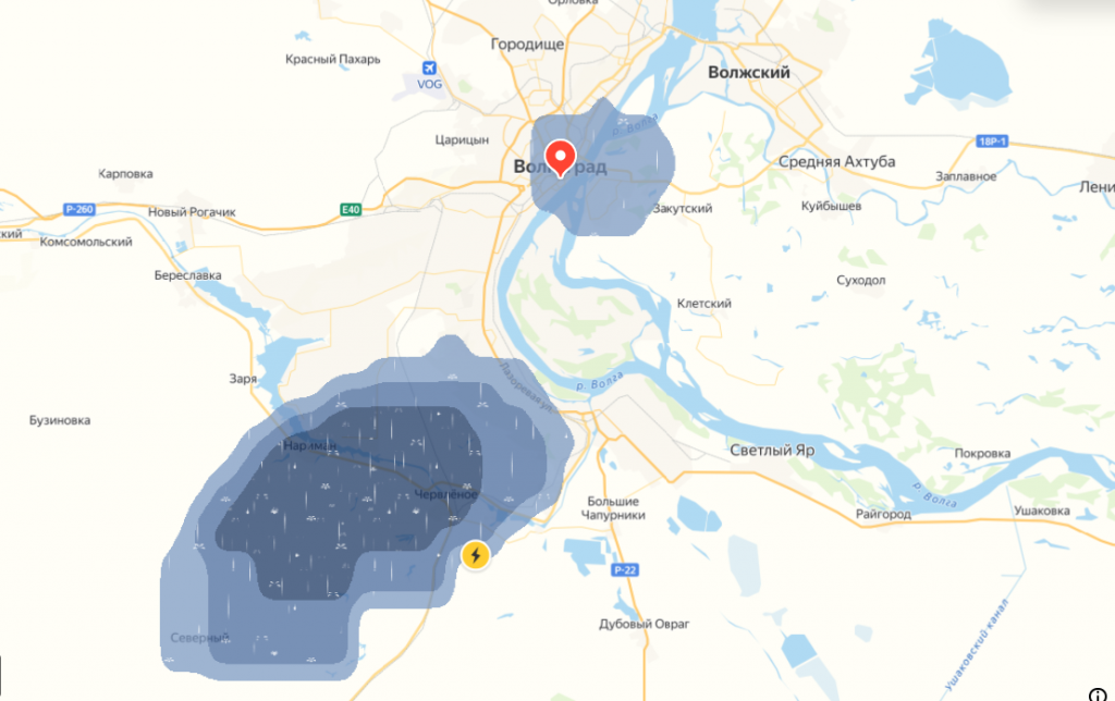Карта дождя волгоград