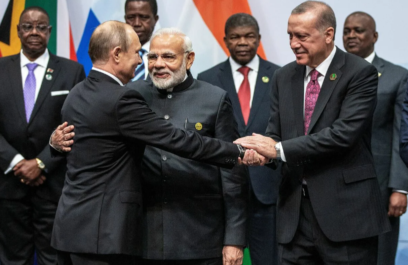 Эрдоган и члены БРИКС