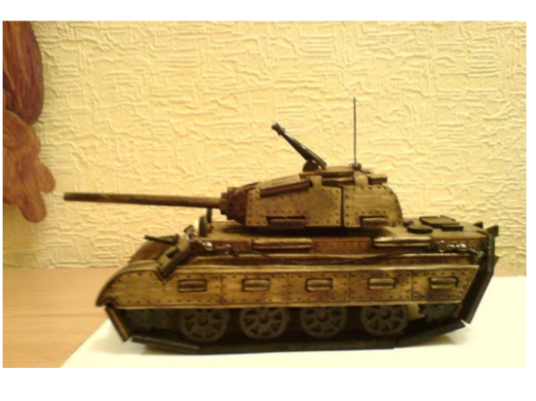 Танк Т-34 из бумаги