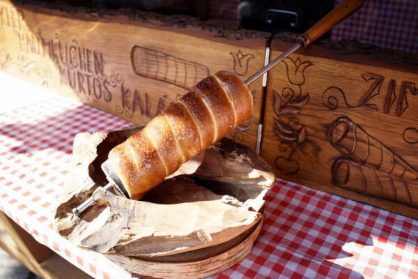 Рождественский баумкухен. Фото Jun Seita