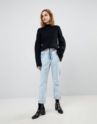 Asos.com Светлые джинсы в винтажном стиле с вырезами на талии ASOS ORIGINAL 3 090 руб.