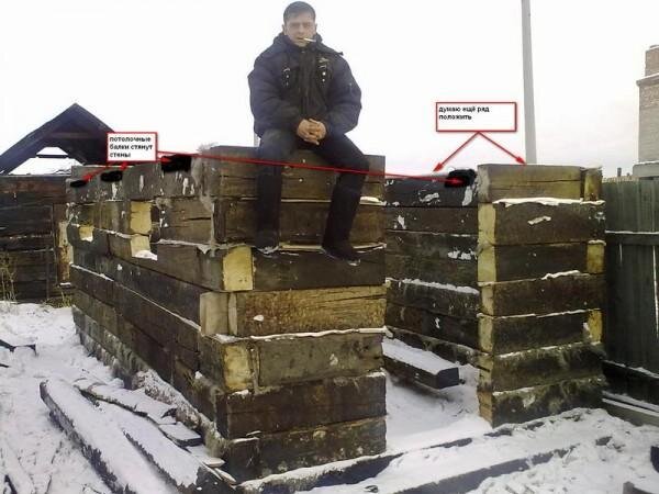 Баня из шпал своими руками проекты Только глупый будет строить из б/у шпал! Я-Строитель Дзен