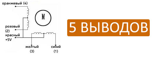 Шаговый двигатель 4 провода схема - 90 фото