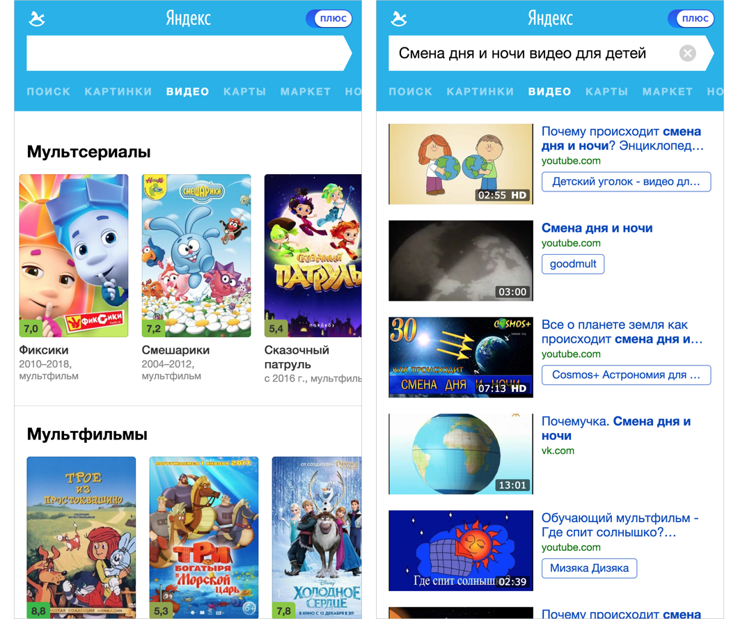 В Яндексе появился детский режим для безопасного поиска мультфильмов | Блог  команды Яндекс Браузера | Дзен