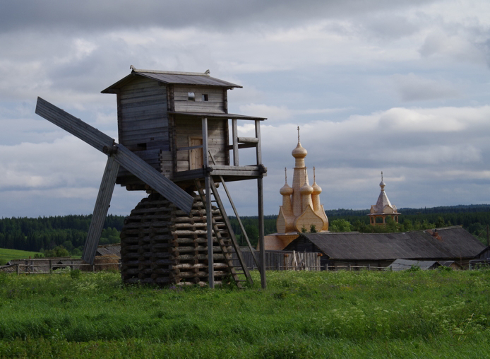 Церковь в деревне Кимжа Архангельская область