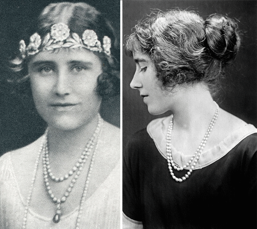 Королева-мать Елизавета Боуз-Лайон: 1937 и 1920 год.