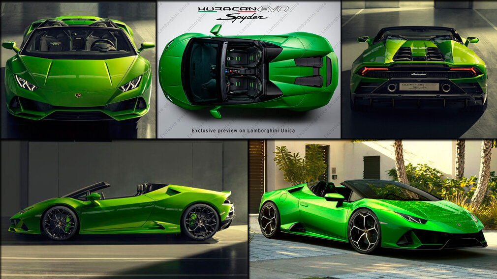Версия Lamborghini Huracan Evo Spyder будет представлена на автосалоне в Женеве