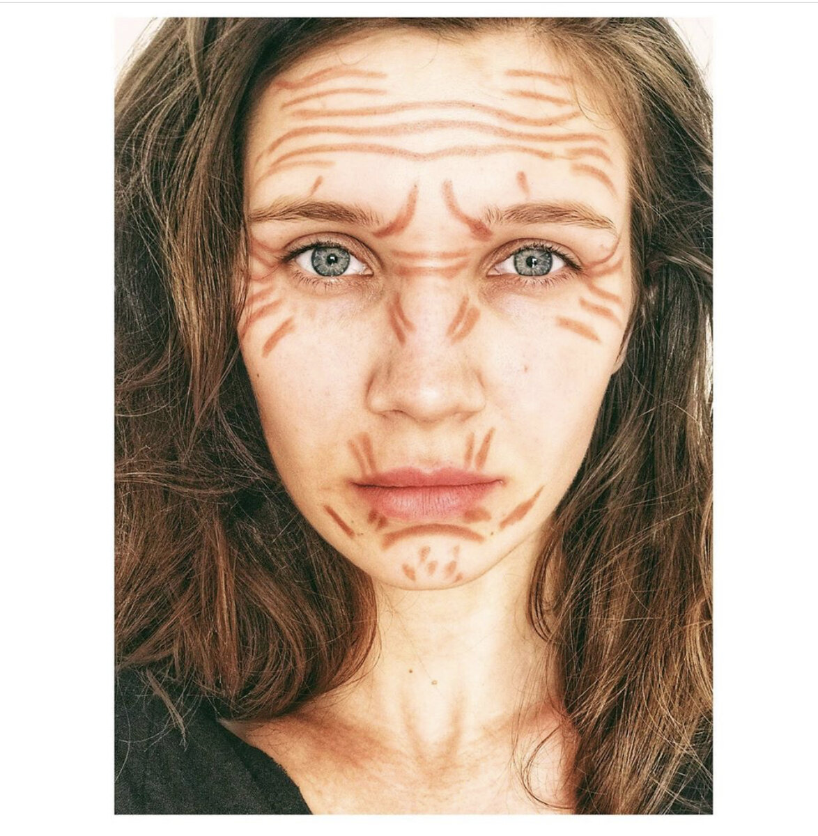 Мимические морщины лица.