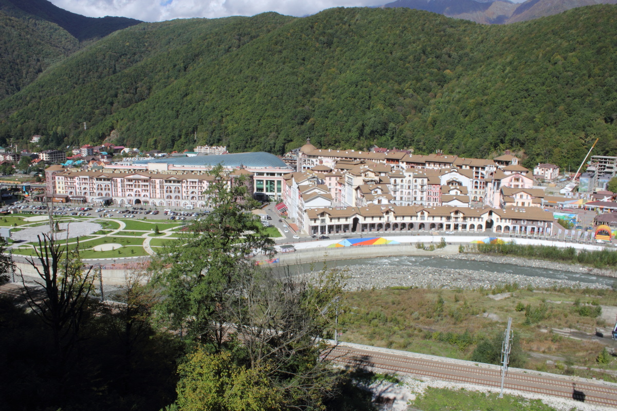 Вид в фуникулера