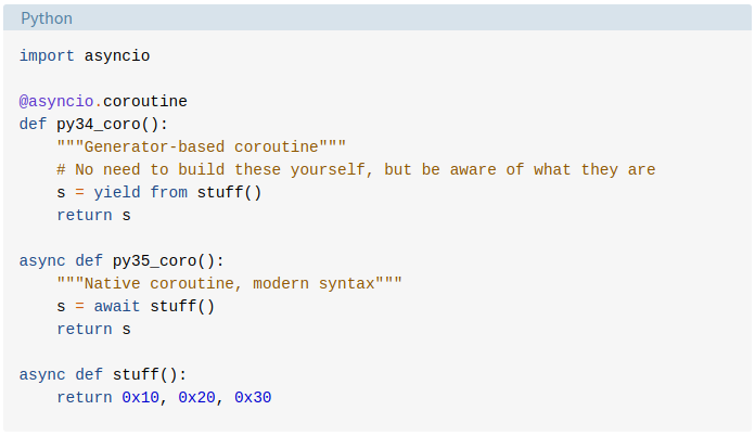 Python async