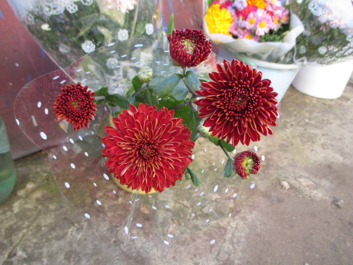 Иногда цветы самодостаточны. В этом случае можно просто упаковать в "кулек" одну веточку.