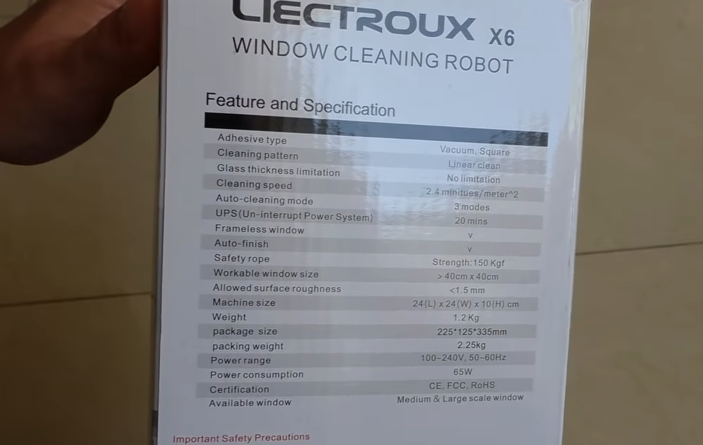 характеристики робота