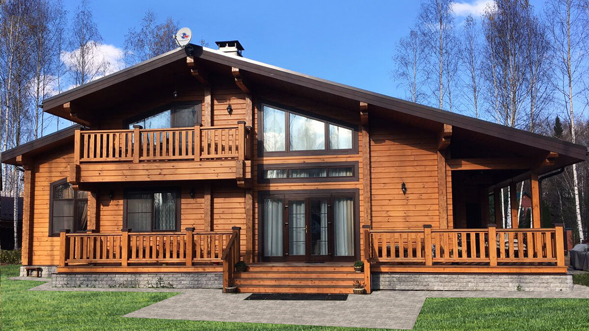 как покрасить дом из круглого бруса Какой дом теплее, экономичнее и практичнее -