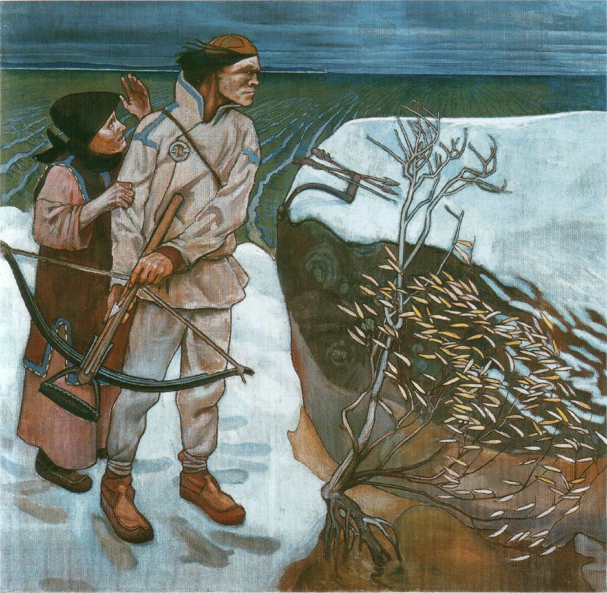 А. Галлен-Каллела. Месть Йоукахайнена. 1897. Художественный музей. Турку