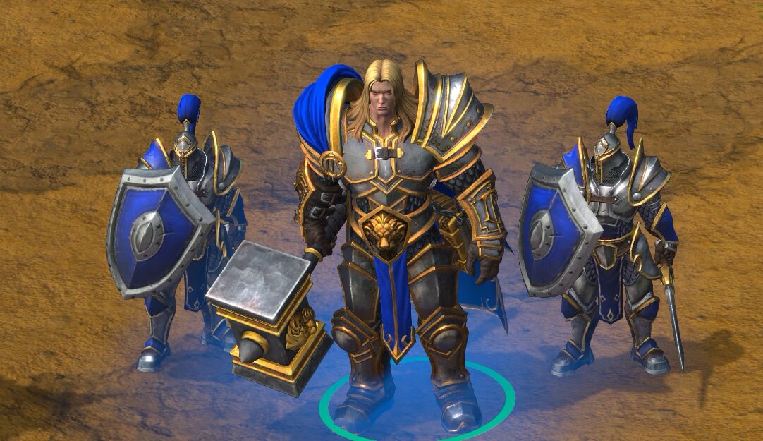 Принц Артас в самом начале компании Альянса