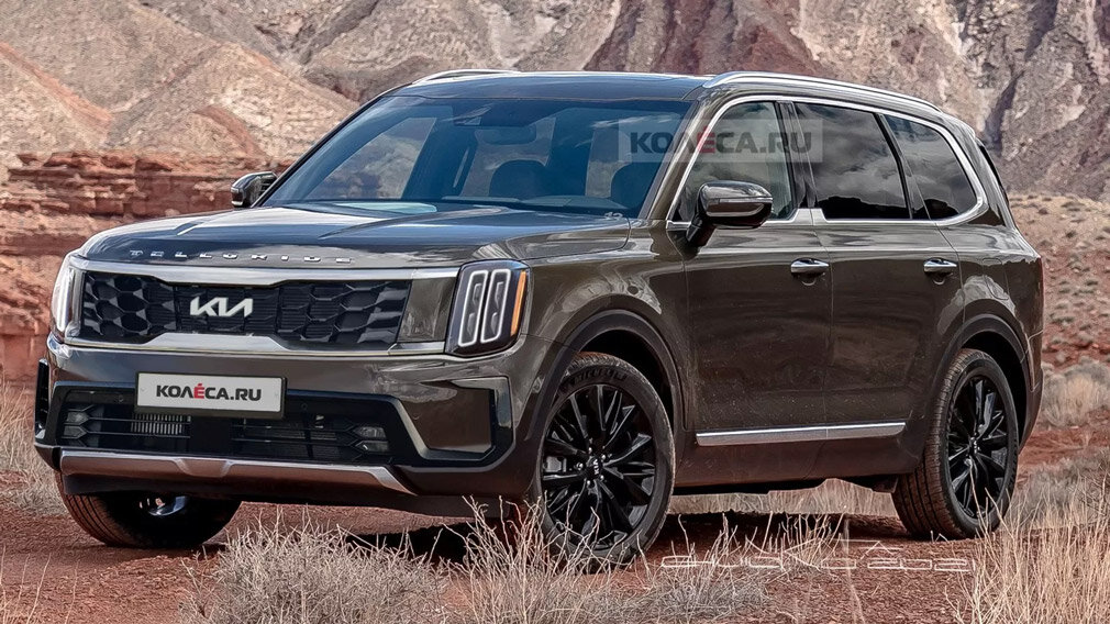 Рендер нового Kia Telluride, фото: Колёса.ру