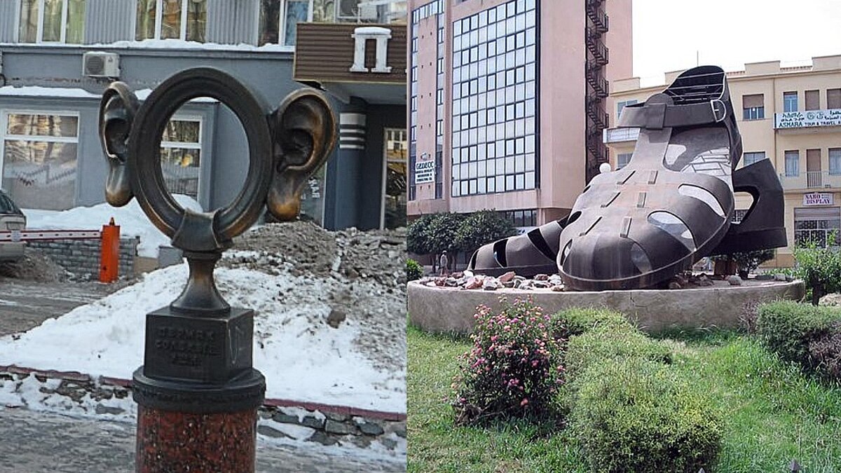 Памятник солёному уху (Пермь) и сандалиям (Африка)