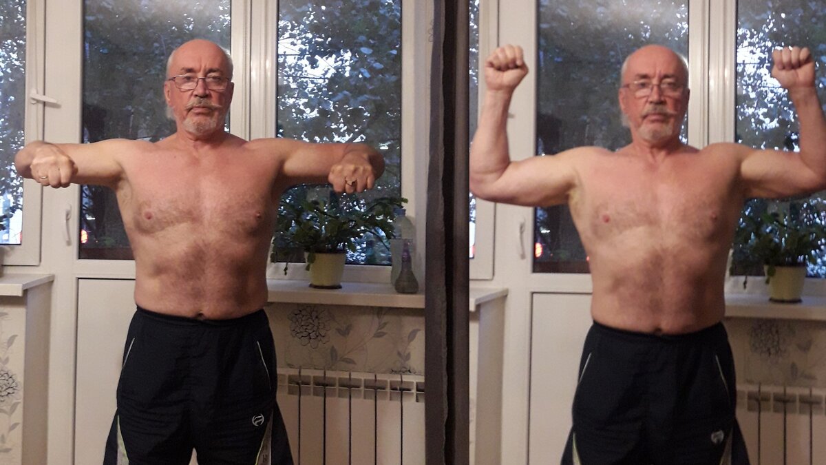 Элементы ЛФК для суставов плеч.