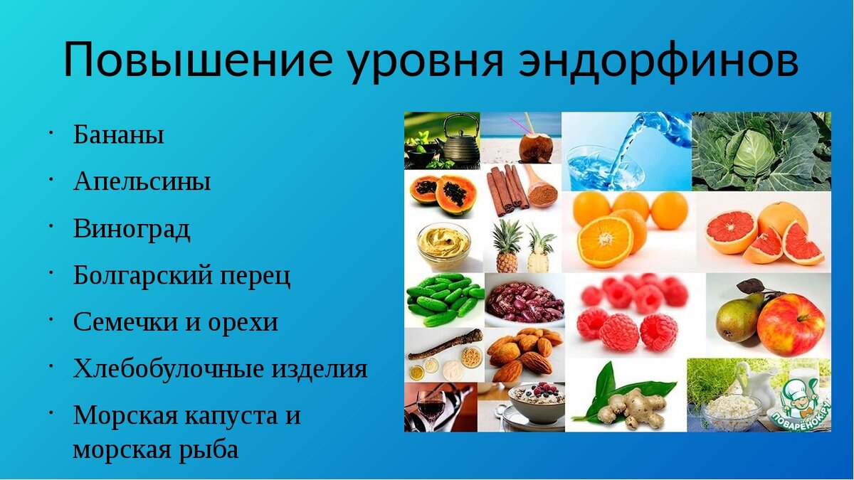 Какое чувство вызывает в человеке гормон эндорфин. Эндорфины продукты. Эндорфин в продуктах питания. Эндорфины в каких продуктах содержится. Продукты содержащие эндорфины.