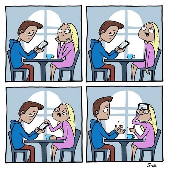 В телефоне. Игнор...