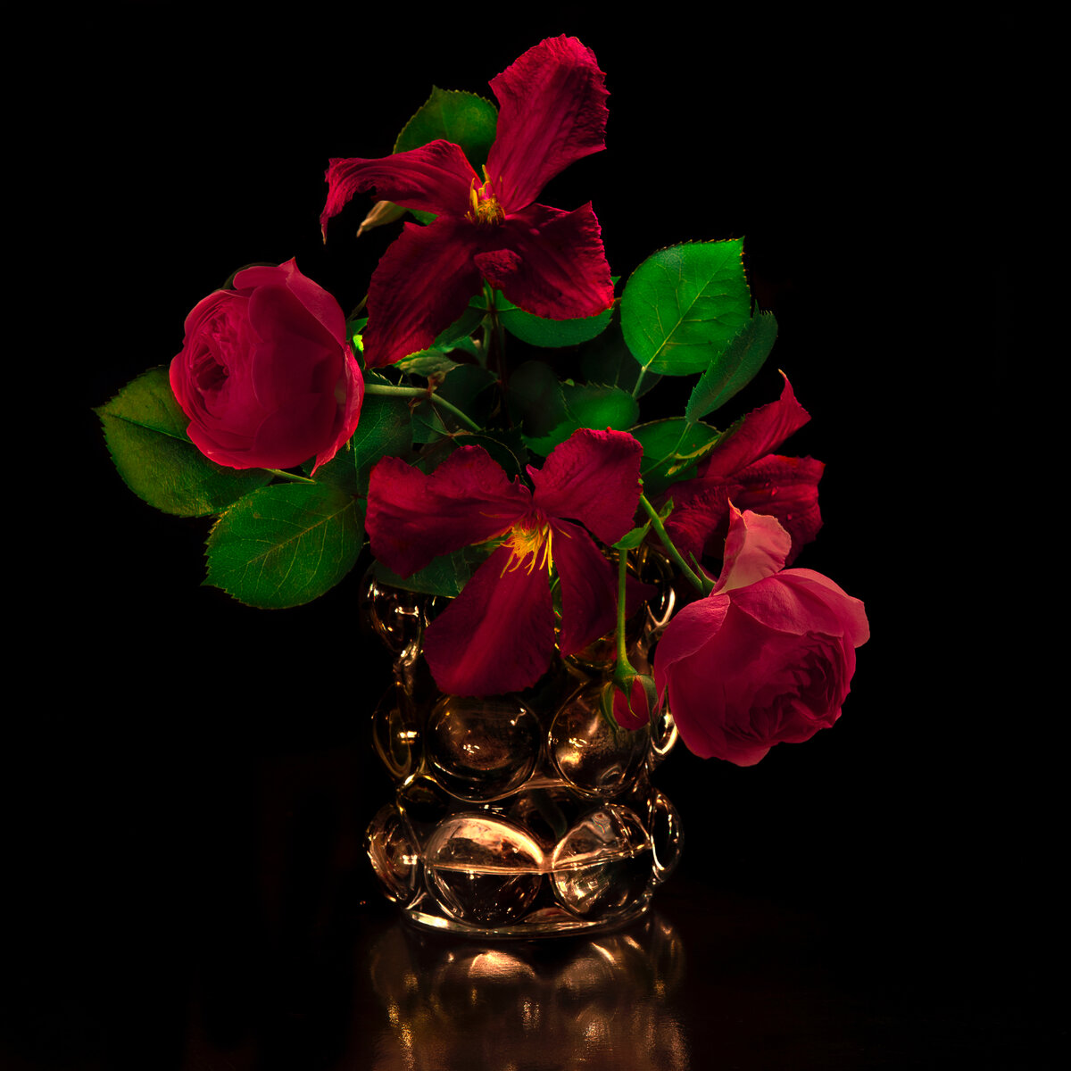 Помпонелла+клематис.