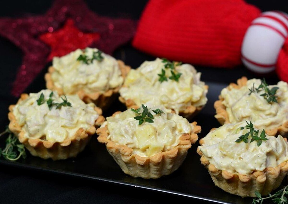 Самые простые и вкусные начинки для тарталеток на Новогодний стол.