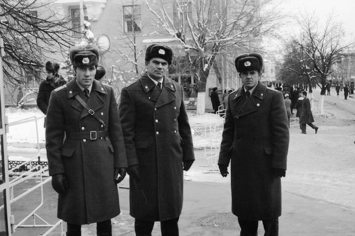 Полицейский патруль тех времен