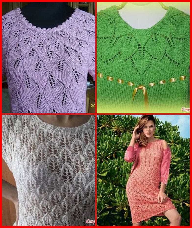 Ажурные изделия. связанные на спицах это красиво и помогает пережить жару