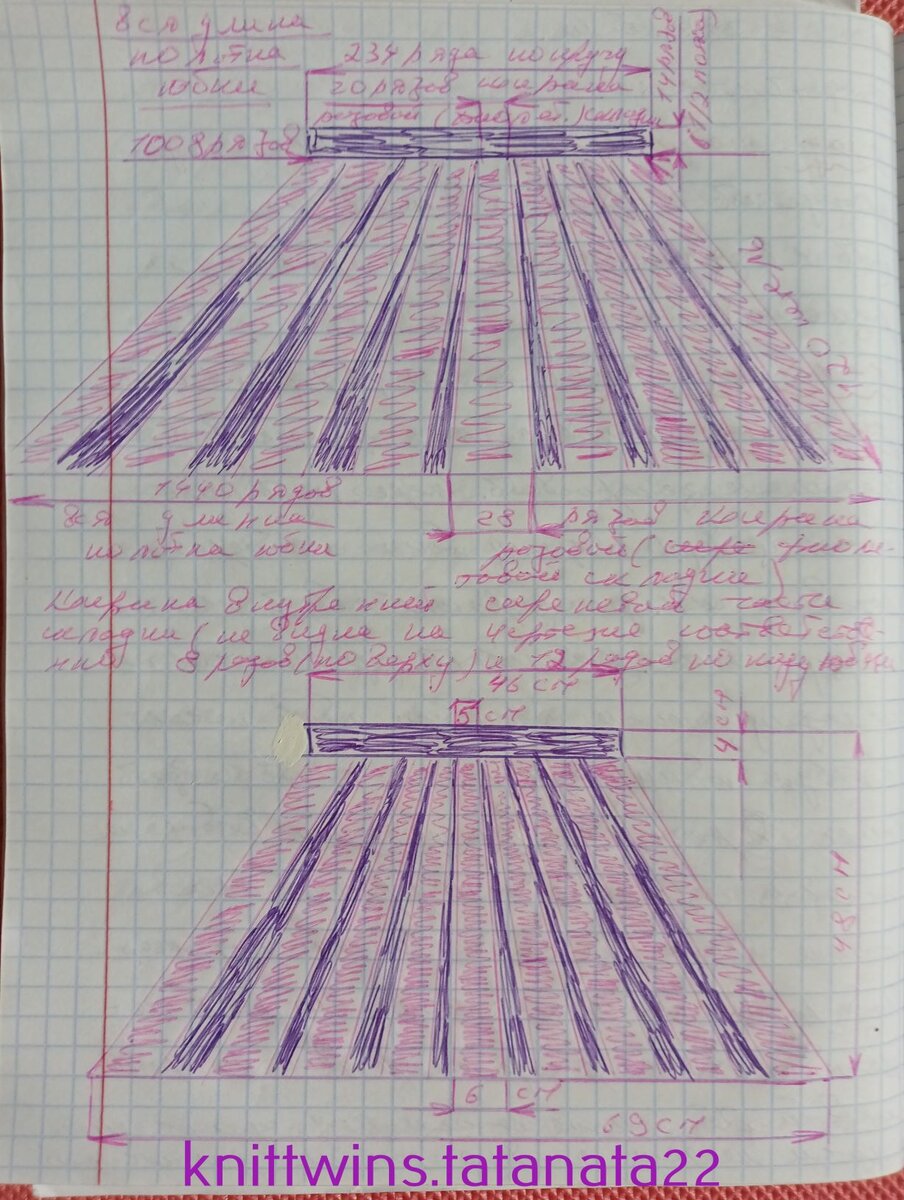 Бантовая складка схема
