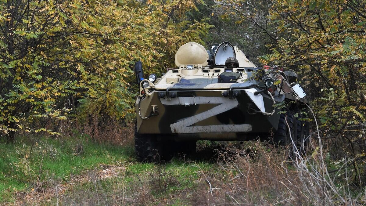    БТР-80 российских военнослужащих© РИА Новости