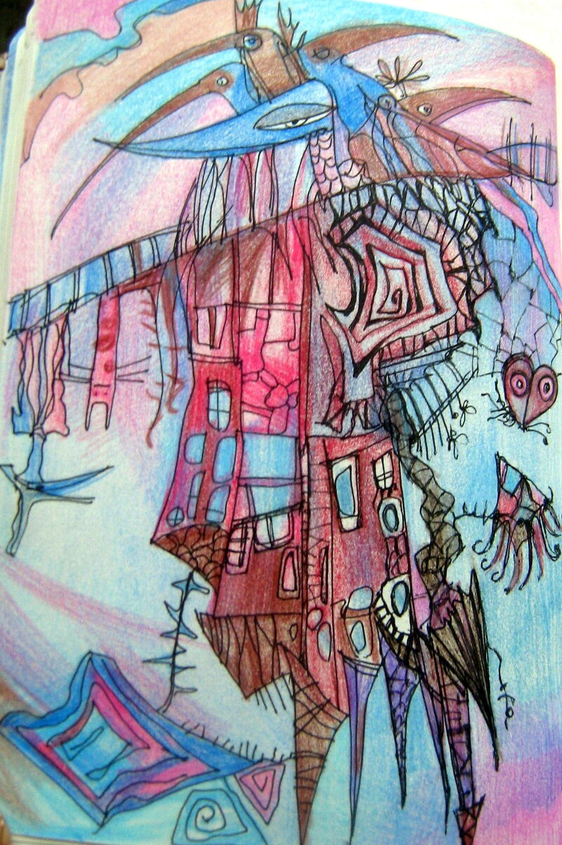 Никогда не использовал в рисунках красный карандаш? А теперь используй. Ибо - надо.