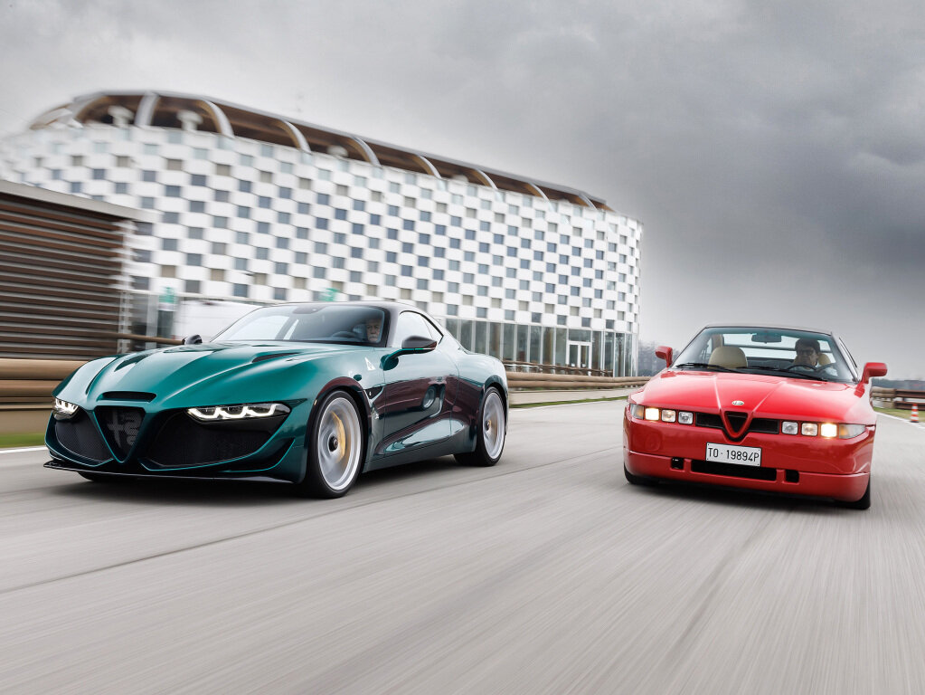 Alfa Romeo Giulia SWB Zagato (2022) и Alfa Romeo SZ (1989-1991)