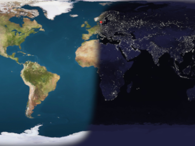    В «Яндекс Картах» появилась интерактивная карта дня и ночи