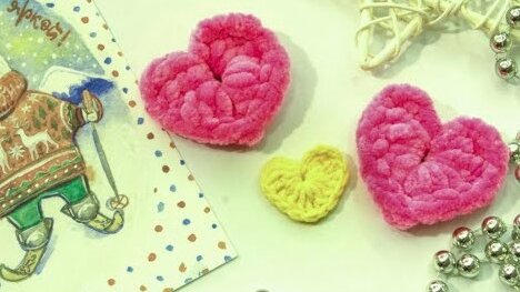 Сердечко крючком! Сердце крючком Быстро! How to crochet little heart