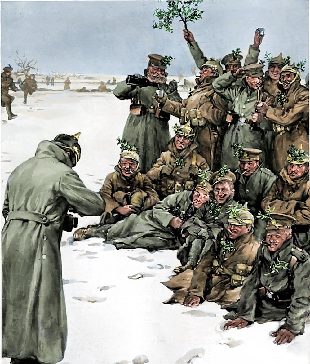 Christmas truce 1914. Рождественское перемирие 1914г. Рождественское перемирие 1914 первая мировая. Рождественское братание 1914. 1 Мировая война Рождественское перемирие.