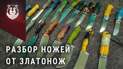 Обзор всего модельного ряда ножей от Златонож