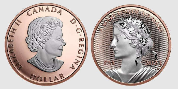 Доллар мира. Номинал — 1доллар. Серебро. Канада. 2023 г. в.