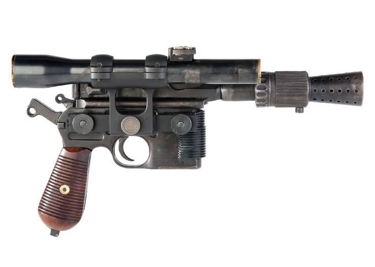 бластер который принадлежал Хану Соло ( из свободного доступа в интернете )