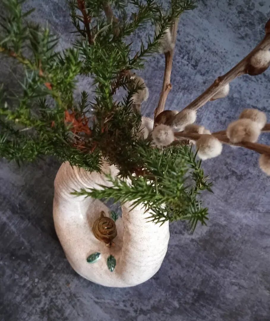 Ваза с улиткой