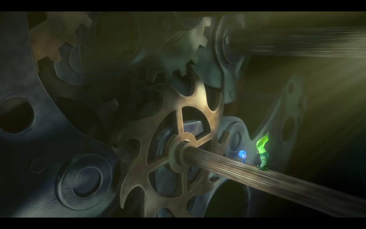 Парус объясняет Нолику, что такое будильник.