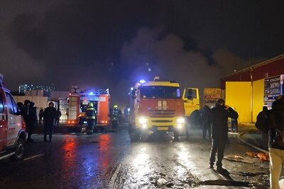    Пожар на складе в Подмосковье ©ГАУ АИС «Подмосковье»