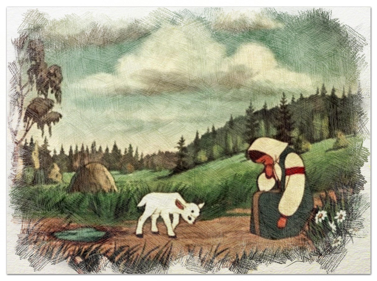 Детские рисунки к сказке аленушка и братец иванушка