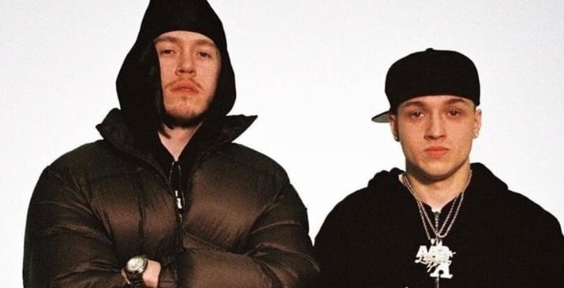 Big Baby Tape и Aarne, на фотосессии к треку HOODAK.