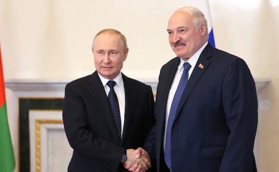    Владимир Путин и Александр Лукашенко. Фото с сайта Кремля.