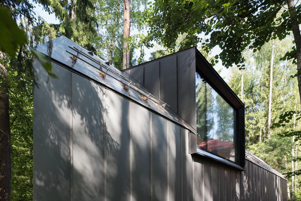 Цинк - титан на фасаде галереи