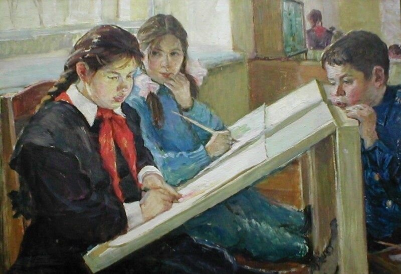 Яндекс.Картинки, Художник Павлюк А.Г. "В художественной студии"