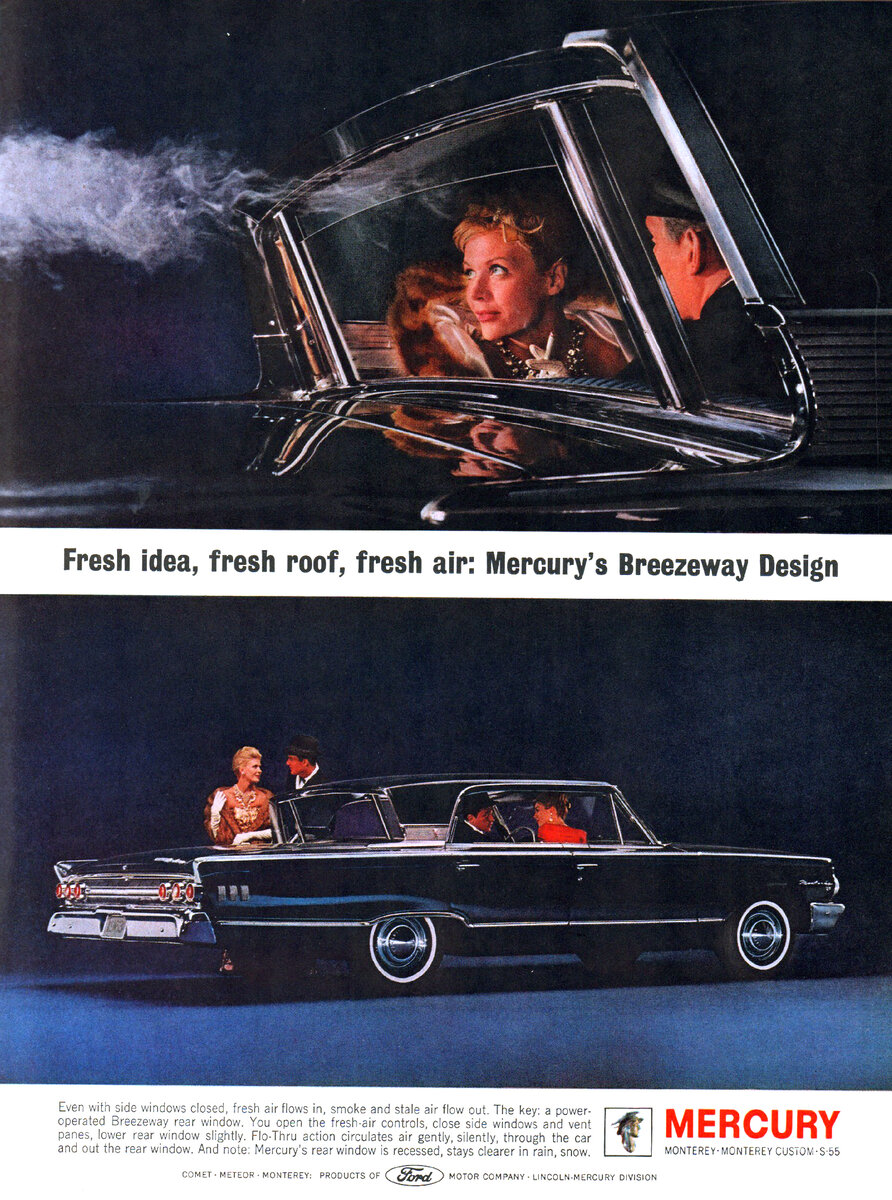 Mercury Monterey Breezeway 1963 - Сквозняк | Интересные автомобили | Дзен