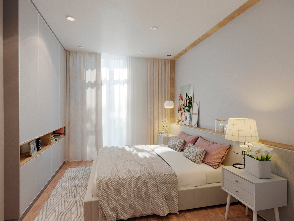 Без излишеств, но очень мило. Приятный, эргономичный интерьер в скандинавском стиле